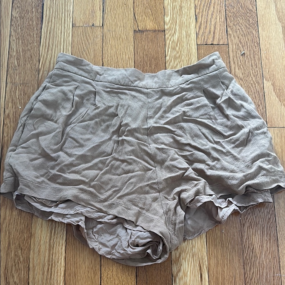 Indah Tan High Waist Shorts